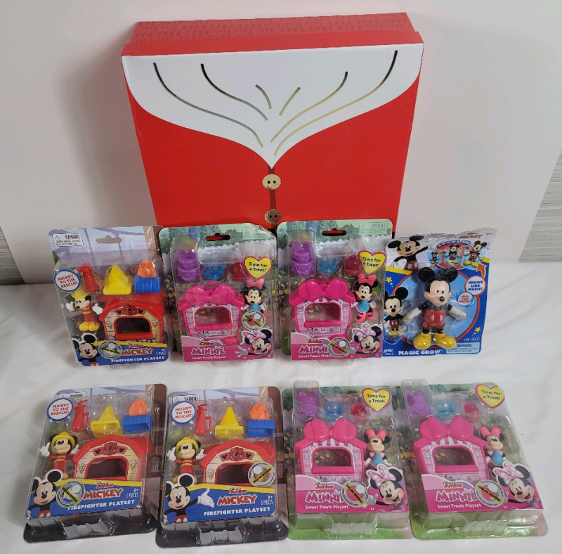 New - Disney Junior Mickey Mouse & Minnie Mouse Playsets plus Magic Grow Mickey