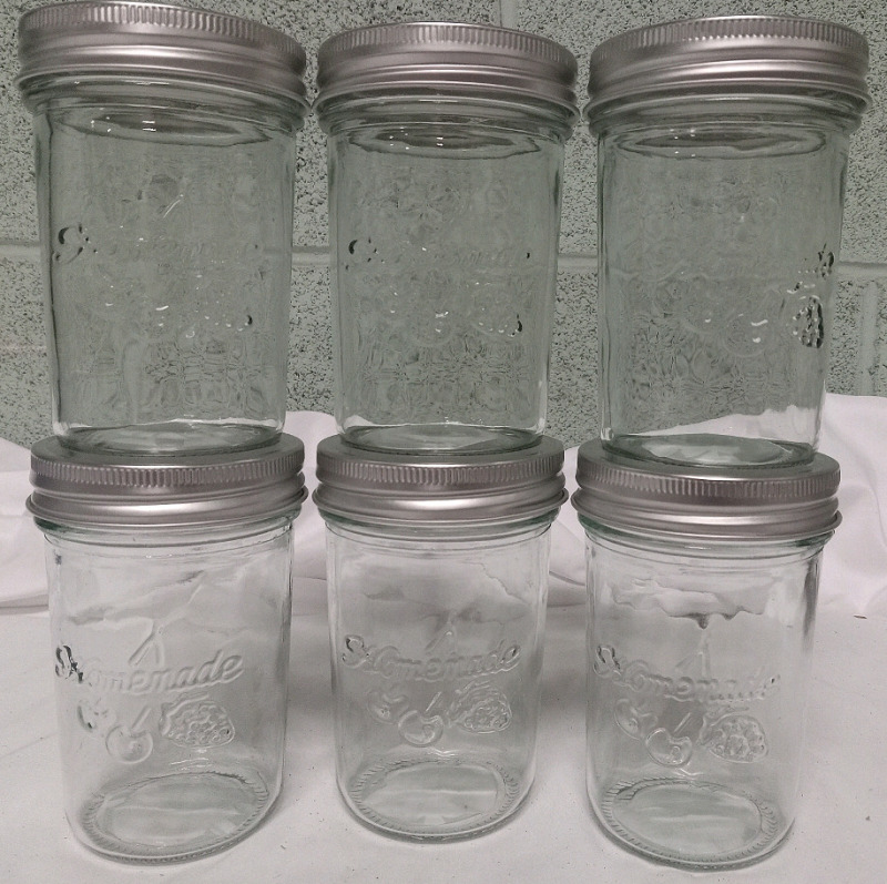 6 New | 236mL Stackable Jelly Jars