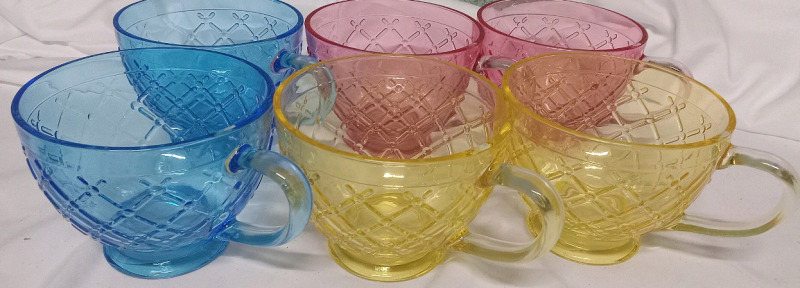 6 New | 428.8mL Gorgeous Glass Tea Mugs