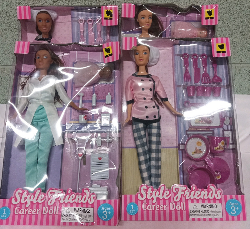 4 New | Style Friends Career Dolls | 2 Chef & 2 Doctor