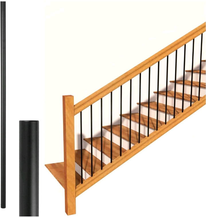 50 New | S15-Senmit Metal Stair Balusters 5/8" Round x 44" Long ( 50 Count )