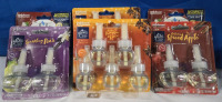 6 New Packs | ( 18 Refils total Glade Essential Oils Refil | Pumkin Spice Spiced Apple, Apple Cinnamon & Sparkling Pear