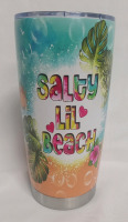 New | "Salty Lil Beach" Tumbler | Measures 7" Tall