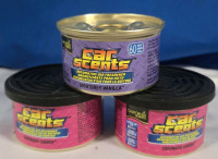 3 New | 42g California Scents Car Scents | Coronado Cherry & Monterey Vanilla Flavoured