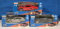 3 New | Maisto 1/43 Scale Die-Cast Metal Car Models