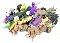 34 New Imperial "Life-Like" Stretchable Floppy Jungle Animals. Dinosaurs + More - Up to 7" Long