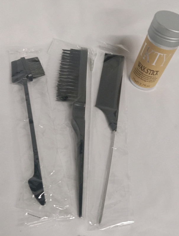 New | IKTY: Men's Hair Wax w/ 3 Combs/Brushes