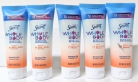 5 New SECRET Whole Body Sensitive Deodorant: Peach + Vanilla Blossom - Aluminium-Free, Invisible Cream - 22g ea Travel Size