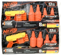 2 New NERF Alpha Strike Fang Q5-4 Targeting Set with 8 Darts & 4 Bottles