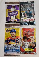 NFL Football , NHL Hockey & MLB Baseball Trading Card Sealed Wax Packs . Panini , Upper Deck & Bowman