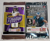 NFL Football , NHL Hockey & MLB Baseball Trading Card Sealed Wax Packs . Panini , Upper Deck & Bowman - 2