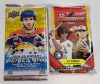 NFL Football , NHL Hockey & MLB Baseball Trading Card Sealed Wax Packs . Panini , Upper Deck & Bowman - 3