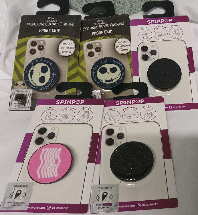 5 New | 1 &frac12;" Spinpop Phone Grips