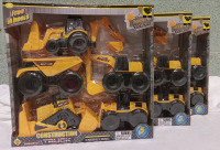 3 New Packs | Free Wheels Construction Trucks Toys | 5 Pieces Ea.