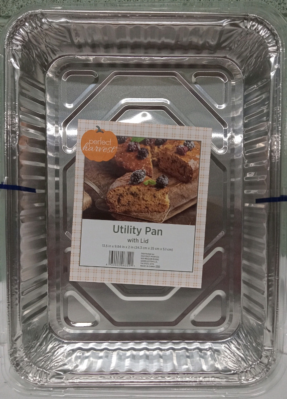 4 New | 13.5" x 9.84" x 2" Utility Pans w/ Lids