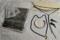 New | 5+ Pieces | Women's Black Themed Jewelry w/ Gold and Silver Tones