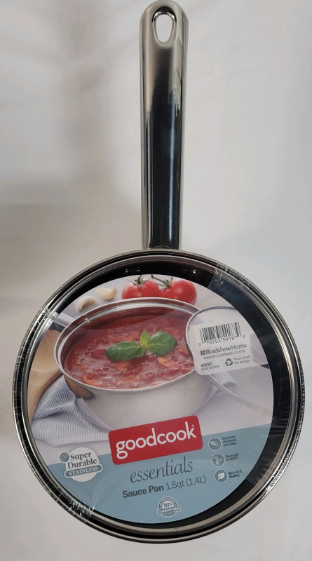 New - Goodcook Essentials 1.5qt. Sauce Pan w/Lid