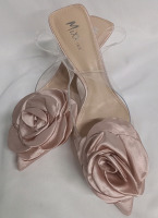 New | Women's Size 11 | Mixx Shuz Soft Pink 2" Heels w/ Flower Design