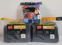 20 New Hanes Black No Show / Golf Socks & 2 New Hanes Large Boxers