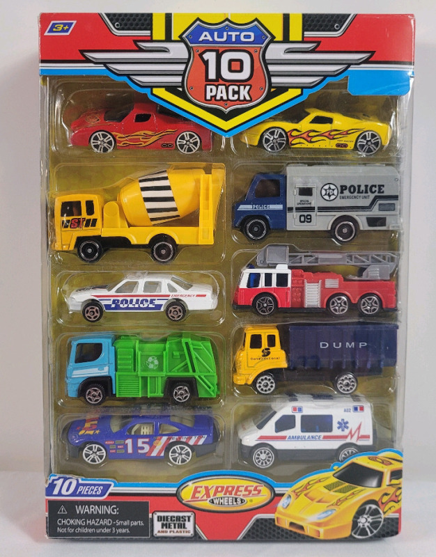 New - Express Wheels Auto 10-Pack Diecast Cars