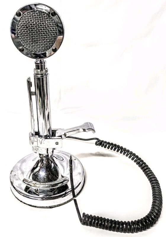 Vintage ASTATIC Silver Eagle CB Radio Base Microphone - 12.15" Tall