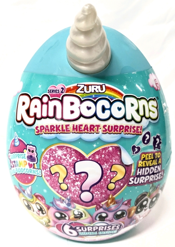 New Zuru RAINBOCORNS : Sparkle Heart Surprise [Series 2] with 6 Surprises Inside