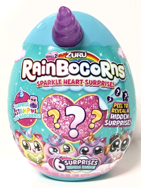 New Zuru RAINBOCORNS : Sparkle Heart Surprise [Series 2] with 6 Surprises Inside