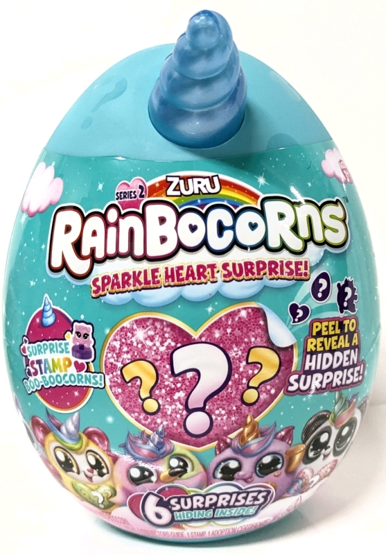 New Zuru RAINBOCORNS : Sparkle Heart Surprise [Series 2] with 6 Surprises Inside