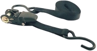 Erickson Black 1"&times;15ft Motorcycle / ATV Ratcheting Tie-Down Strap - New