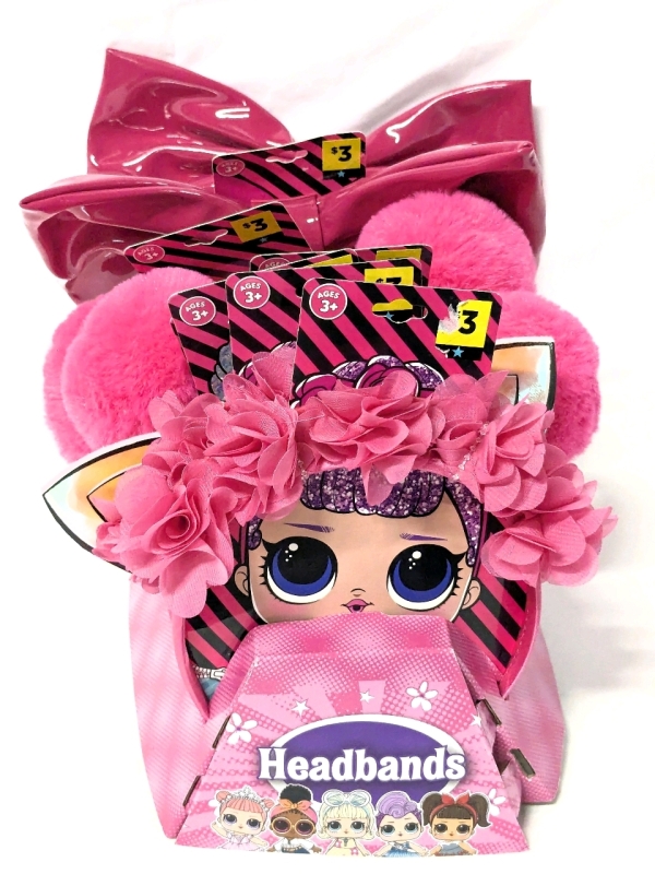 8 New LOL SURPRISE! Kids Headbands [Sugar Queen, Kitty Queen, Teacher's Pet, Diva] in Retail Display