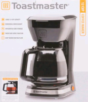 New | Toastmaster 12 Cup Coffee Maker | W/ Pause & Serve Function & Integrated Cord Storage