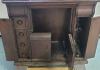 Antique 1920s Singer Sewing Machine w/Oak Sewing Machine Base , Includes Bobbin . All Drawers Full w/Sewing Accessories - 5