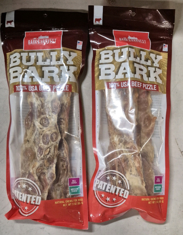 2 New Packs Bark & Harvest Bully Bark Dog Chews 85g BB Apr 16 2027