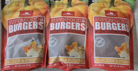 3 New Packs Bark & Harvest Chicken & Pumpkin Burger Dog Treats 6oz All Natural BB Dec 12 2025