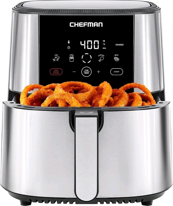 New ChefMan TurboFry Touch Air Fryer XL 8-Qt Family Size with One-Touch Digital Control Presets | Retails Over $110