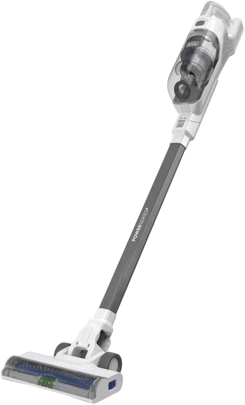 As-New BLACK+DECKER POWERSERIES+ 16V MAX Cordless Stick Vacuum with LED Floor Lights, Lightweight, Multi-Surface, White (BHFEA420J) - Retails Over $100