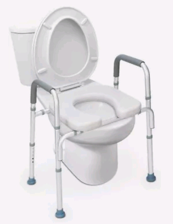New | OasisSpace Commode Chair / Raised Toilet Seat * Retails $80+ *