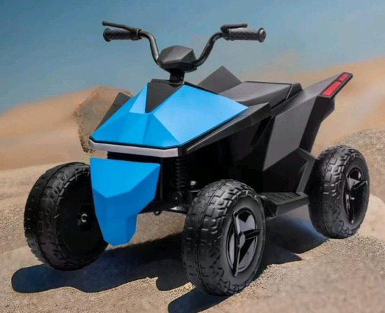 New | 12V 7AH Kids Electric ATV, Multi-Functional Touch Screen, LED Lights, Music, 3-8 Years | Model # HFTS-X8BL * Retails $161 *