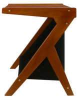 New | Casual Home Z-Shaped Sofa Side Table w/Canvas Storage Basket Retails for $140