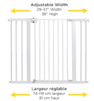New | Cumbor Saftey Gate for Openeings Between 29.7" and 46"