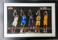 Framed Matted Kobe Bryant Print. 39.5" by 27.5" with Frame