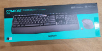 New - Logitech Comfort Full-Size Wireless Keyboard & Mouse Combo , Model # MK345
