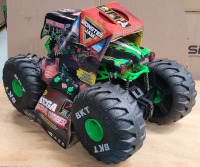 New - Monster Jam Mega GRAVE DIGGER All-Terrain Remote Control Monster Truck, Over 2 Ft. Tall, 1:6 Scale . Box has some tear damage , does not effect product