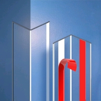 2 New Frychee Clear Self-Adhesive Wall Corner Protectors (3cmx150cm)
