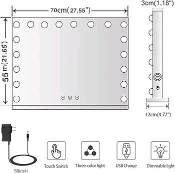 New LED Vanity Mirror Light, White Color