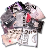 25 New Pieces Size SMALL Mixed Clothing : Assorted Styles, Colours, Makers + More