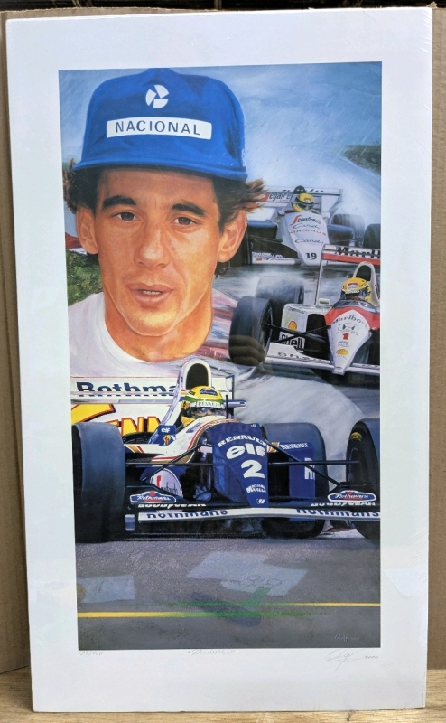 OLAF Schneider Signed 2000 Numbered 197/100 Limited Edition "Rainman" Print - 17" x 29*
