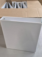 12 New 3 Ring White Binders 1.5"