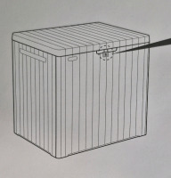 As New Keter Outdoor 30L City Box Storage Box 22.75"L x 17.3"W x 21.7" H
