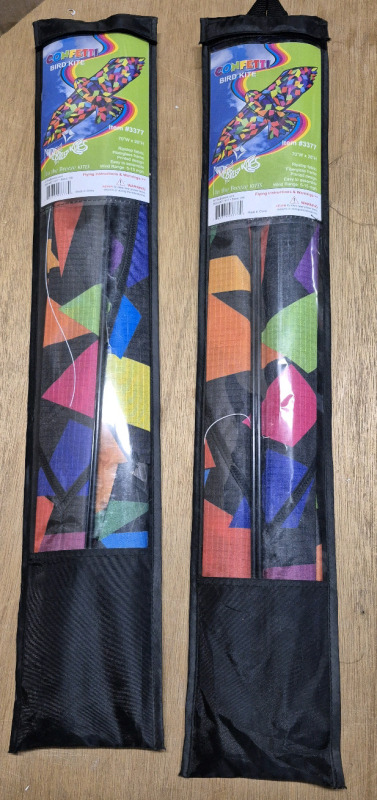 2 New Confetti Bird Kites - 70" W by 26" H